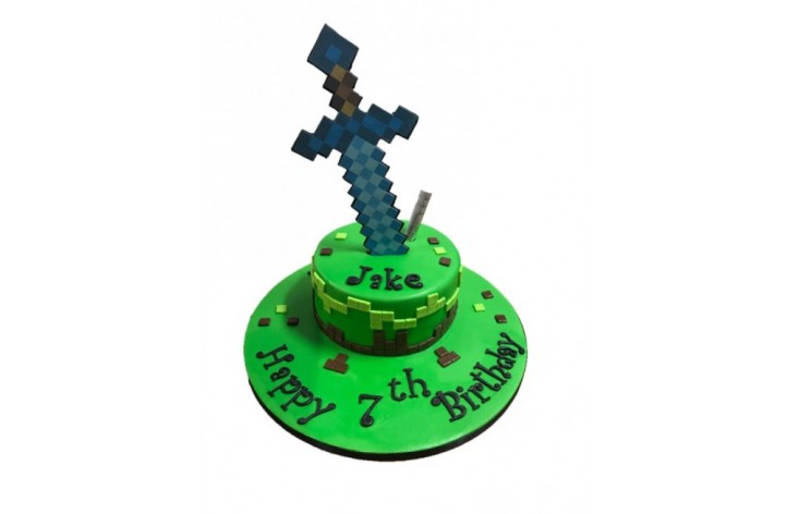 Minecraft Sword Cake